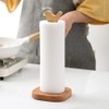 Bird Design Wood Paper Towel Holder, Farmhouse Decorative Standing Paper