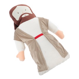 KOMBIUDA 1Pc Plush Jesus Throw Pillow Cute Cartoon Design Soft Stuffed Cushion for Living Bedroom Office High Resilience Safe Materials