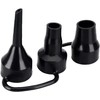 Black Air Pump Replacement Nozzles, 3 Sizes Inflatable Pump Nozzles