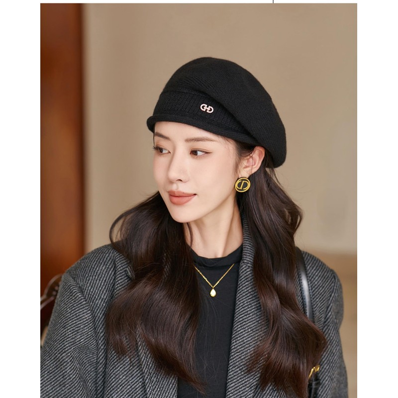 kanaelun Women's Hat, Beret, One Size, No Brim, Plain, Basic,