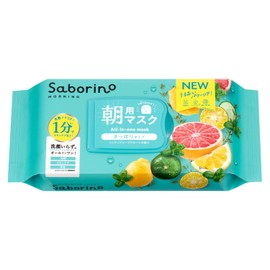 Saborino Face Sheet Mask, Eye Sheet, Refreshing Fruity Type N - 32 Sheets