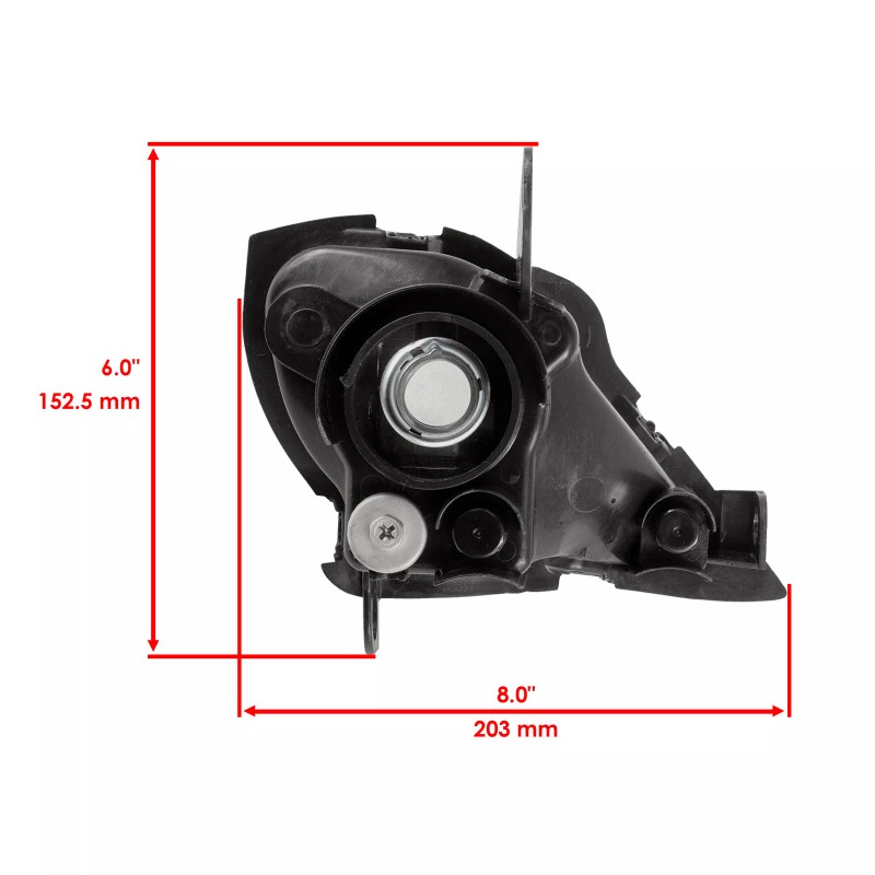 Caltric Left HeadLight Assembly Fits Yamaha Raptor 700R YFM700R 2006