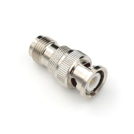 ANHAN BNC macho a TNC hembra - Adaptador coaxial RF - Ideal para antena, radio de jamón, satélite, WiFi, duradero, baja pérdida, 50 ohmios de impedancia - Contactos chapados en oro