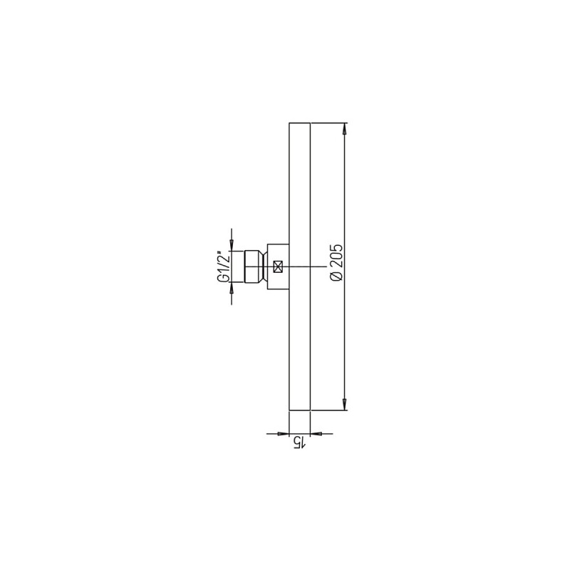 PAINI Shower Line Shower Head Round ABS Diameter 20