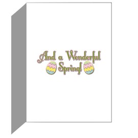 CafePress Easter Egg Cookies Golden Folded Greeting Card Glossy
