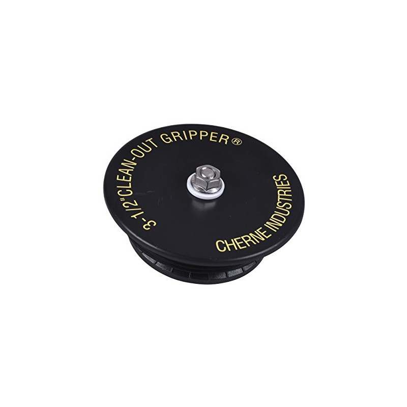 Cherne 270138 Gripper 3-1/2 in. Black Mechanical Clean Out Plug
