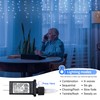 oopswow Icicle Lights Outdoor Decorations 300 LED 33ft 8 Modes