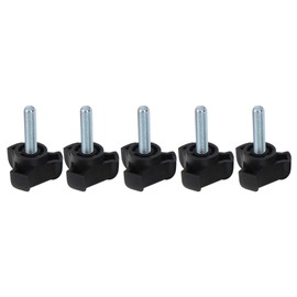 5Pcs Adjustable Knob Bolt Thumb Screw M6 25mm Plastic Three Arc Handle Screw Hand‑Twisted Locking Handle