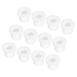QUARKZMAN Pack of 15 Rubber Grommets Diameter 10 mm x ID 6 mm x H 11 mm Cable Grommet Waterproof Cable Grommets Rubber Grommets for Electrical Wire Cable Protection White