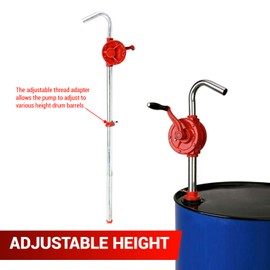 TERA PUMP 2 Inch Heavy Duty Steel Bung Adaptor for Rotary Crank Hand Drum Barrel Pump Compatible with TRWS25 Compatible with Most Crank Barrels