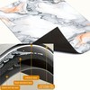 HOMETITUTE Stove Top Cover Diatomite Mat 28x20 Inch Marble Stovetop