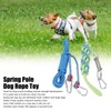Spring Pole Dog Rope Toy Muscle Builder Interactive Dog Hanging