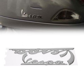 AYNEFY Racing Sixties Sticker, Emblem Motorcycle Sticker for Vespa Emblem Sticker 3D Sticker for Vespa GTS3 LX125 LX15 IE Sprint Primavera 3 LX LXV Super (Silver)