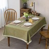 GLORY SEASON Linen Style Rustic Washable Placemats Set of 6,Woven