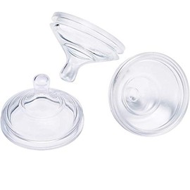 Boon Nursh - Pezones de biberón de silicona para biberones de bebé Boon Nursh - Suministros de alimentación de biberones de bebé - Pezones de biberón de flujo medio - 3 unidades