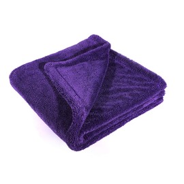 Maxshine 24" x 36" Universal Purple Duo Twisted Microfiber Towel (1200GSM) – Large, Plush, Rinse-Free Double-Sided Drying Towel – Super Absorbent Microfiber for Drying