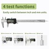 SCITOOLS Digital Caliper 0-8" Measuring Tool with Metal Ruler, Micrometer