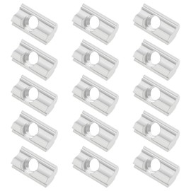 Be In Your Mind 50pcs M8 Thread T Nuts Aluminum T Slot Nuts with Carbon Steel Centring Ball for Solar Photovoltaic Mounts 3D Printer Aluminum Profile