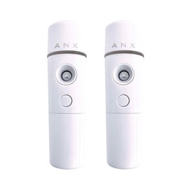 ANX Portable Mist Facial Steamer Handy Mist Ultrasonic Nano Mist 2023 October Improved Model with Instruction Manual (2 pieces)
