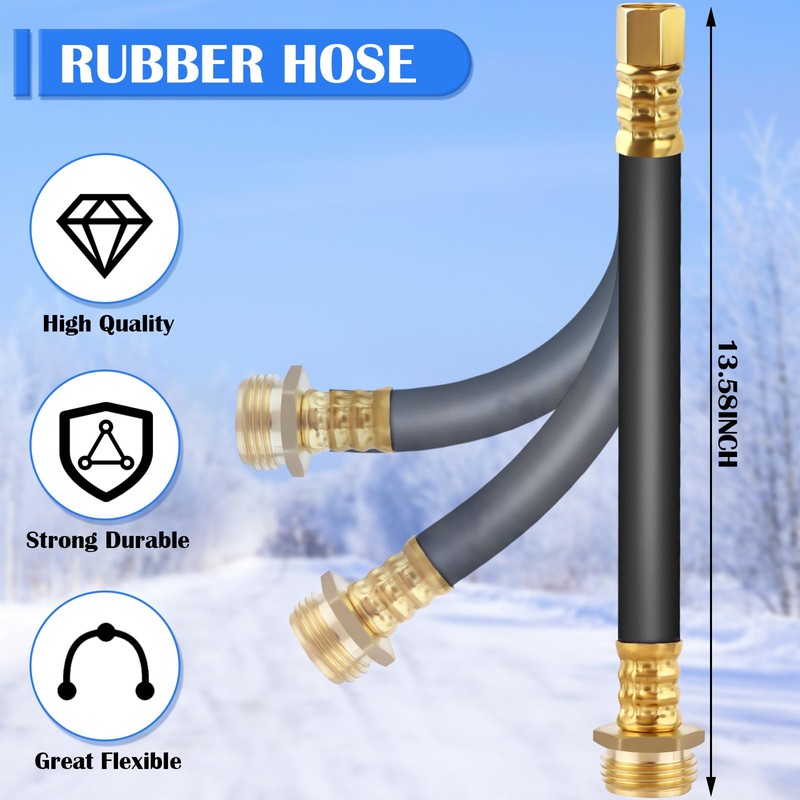 Boltigen Upgraded RV Winterizing Kit, 17'' RV Winterizing Hose with