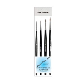 Da Vinci Red Sable Brush Set 2/0, 0, 1, 2