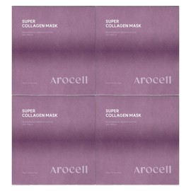 Arosel Super Collagen Mask 4 Sheets (4 Packs) / Circle / 아로셀 슈퍼 콜라겐 마스크 4매 4개  써클