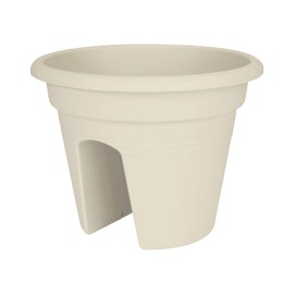 Elho green basics flower bridge 30cm planter - cotton white