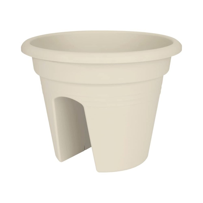 Elho green basics flower bridge 30cm planter - cotton white
