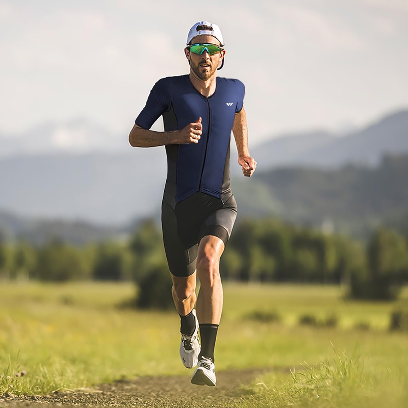 Lo.gas Men's Pro Trisuit Short Sleeve Triathlon Suit for Racing
