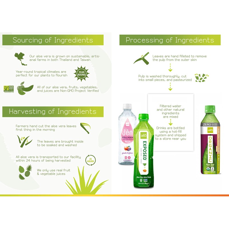 ALO Aloe Vera Juice Drink | BLUE - Aloe Vera