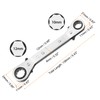 sourcing map Double Box End Reversible Ratcheting Wrench 10mm x
