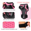 BURSUN Children's Knee Pads, Adjustable Knee Pads, Elbow Pads, Wrist