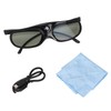 2Pcs 144Hz 3D Active Shutter Glasses DLP LinK LCD Lens