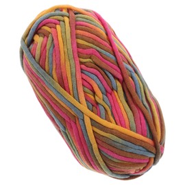 STOBOK Rainbow Yarn Crochet Accessories for Beginners Thick Chenille Yarn Handmade Perfect for Blanket Bag
