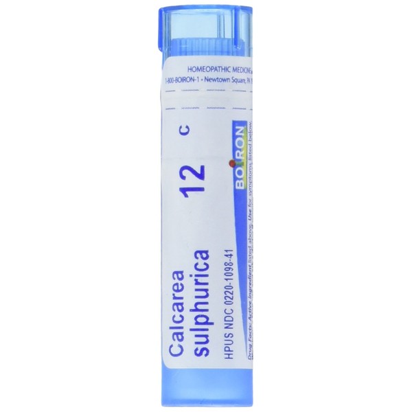 Boiron Calcarea Sulphurica 12C, 80 Pellets, Homeopathic Medicine for Acne