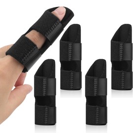HLOES Trigger Finger Splint, Finger Braces Joint Stabilizer, Adjustable Mallet Splint and Hand Brace, Finger Straightener for Arthritis – Fits Thumb, Index, Middle, Ring and Pinky Finger(24PCS)