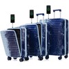 Merax Luggage Sets 3 Piece Suitcase Set with Front Pocket,