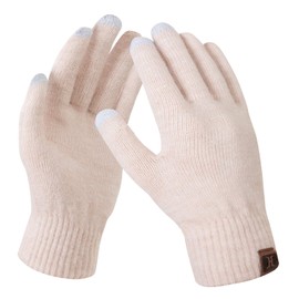 Women's Winter Touchscreen Stretch Thermal Magic Gloves Warm Wool Knitted Thick Fleece Lined Texting Gloves for Women