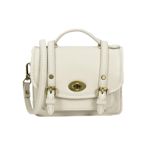 Womens Classic Mini Satchel Handbag Leather Crossbody Purse with Turn-Lock