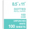 Getvow A4 Unpunched Refill Paper,Loose Leaf Filler Paper for Ring