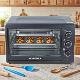 HOMEDAS 0.9 cubic-ft Microwave Compact One-Touch Settings cu ft 900W Oven NEW