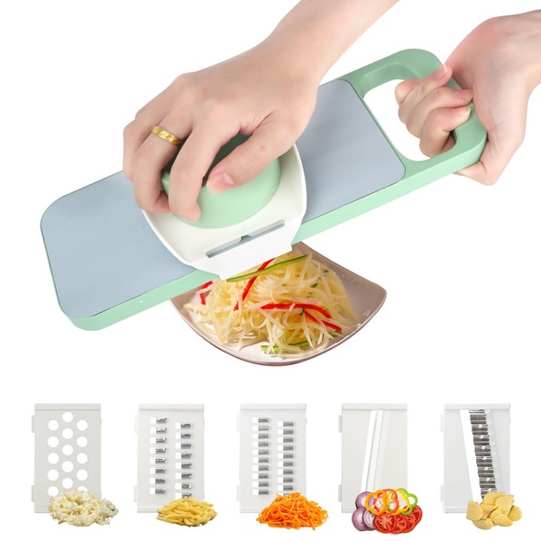 Professioneller Gemüsehobel, verstellbare Größe, manueller Gemüseschneider, Kartoffelschneider, Gemüseschneider aus Edelstahl,