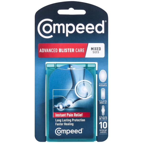Compeed Advanced Blister Cusions, Mixed Sizes, 10 Count