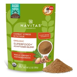 Mezcla de soporte para superalimentos y adaptógenos Navitas Organics Sin sabor