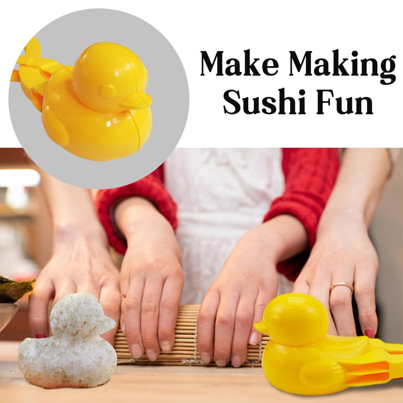 2 Pcs Duck Rice Molds for Sushi Making - Animal