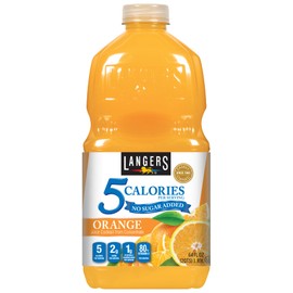 Langers 5 Calorie Orange Juice Cocktail, 64 Fl Oz (Pack of 8)