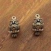 ZHIZHUO Owl Keychain, Copper Owl Figurine, Owl Key Chain, Key