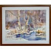 Dawna Barton "Cottonwoods" Hand Signed Litho Framed Landscape Nature Art