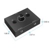 3.5mm L/R Stereo Audio Switch 2-Way Switcher Manual Selector Audio