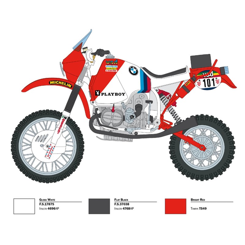 Italeri 4641S - 1:9 R80 G/S 1000 Dakar 1985, Model